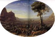 Gellee Claude,dit le Lorrain Le Pas de Suze force par Louis XIII USA oil painting artist